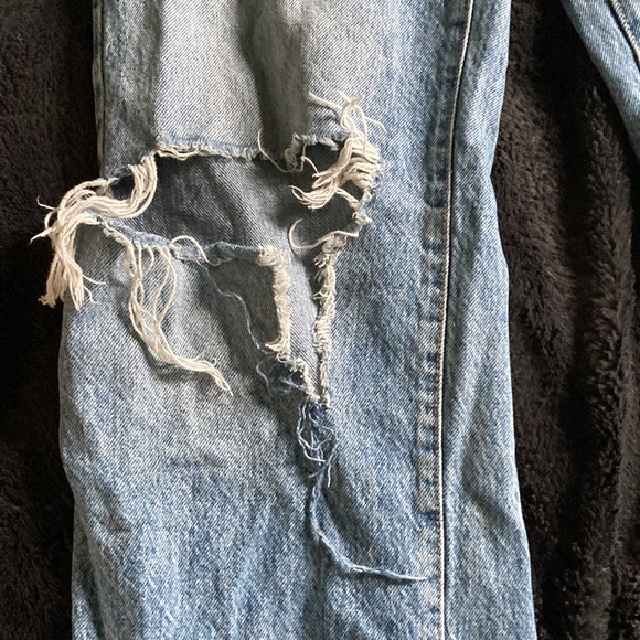 Trendy wide leg baggy garage jeans - Picture 3 of 9